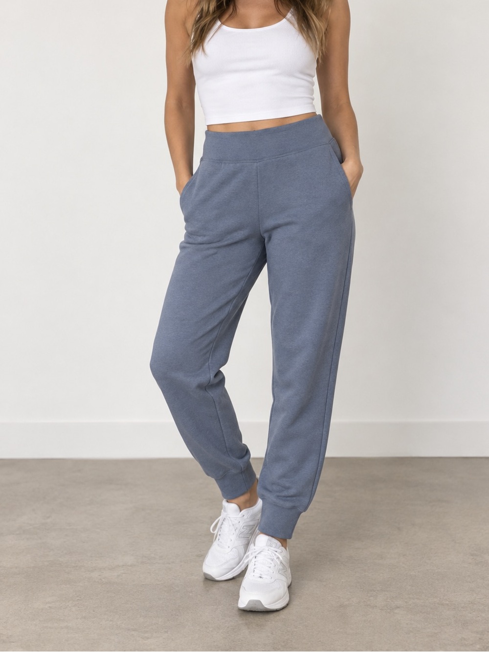 Aritzia TNA Airy Perfect Jogger Sweatpants Dune Blue XXS NWT